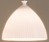 Dettaglio vetro Lampadario moderno piccolo vetro bianco 28cm