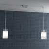 Lampadario moderno 2 luci vetro quadrato 1104/S2-S TOP LIGHT