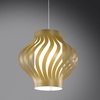 Lampadario plastica a sospensione oro effetto metallizzato  43269