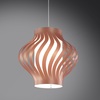 Lampadario a sospensione leggera plastica rame metallizzato  43267