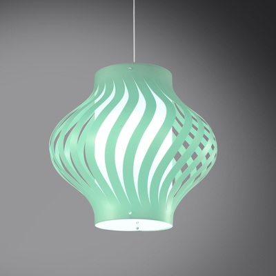 Lampadario camerette camere da letto e soggiorni verde in plastica design H39S/V LINEA ZERO