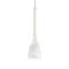 Lampadario small bianco flut piccolo 10cm isole e penisole FLUT SP1 SMALL BIANCO IDEAL LUX