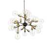 Immagine aggiuntiva di Lampadario a sospensione con 24 luci a vista nero SPARK SP24 IDEAL LUX