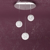 Lampadario a sospensione a 3 luci con fili e pallina metallo 1098/S3-GO WILLOW TOP LIGHT
