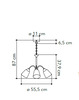 Misure lampadario 1162/3-NIK