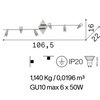 Misure di Applique o plafoniera 6 faretti cromati lucidi ALFA PL6
