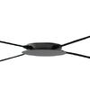 Particolare di Lampadario a filo 4 luci portalampade nero vintage luci decentrabili  42252