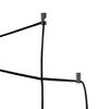 Ulteriore dettaglio di Lampadario a filo 4 luci portalampade nero vintage luci decentrabili  42252
