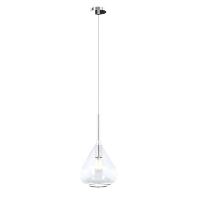 Lampadario a sospensione moderno in vetro trasparente 1 luce 1177CR/S1-TR KONA TOP LIGHT