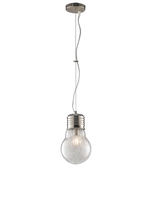 Sospensione a 1 luce piccola a forma lampadina trasparente 39659 LUCI MODERNE