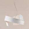 Lampadario a spirale fasce in metallo bianco opaco moderno 3 lampadine  42386