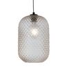Lampadario moderno vetro ambra adatto ingresso o bagno a sospensione 42632 LUCI MODERNE