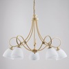Lampadario classico shabby moderno 5 luci montatura avorio  43161