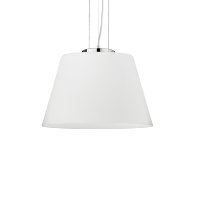 Lampadario a sospensione moderno 30cm vetro trapezio CYLINDER SP1 D30 IDEAL LUX