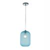 Immagine aggiuntiva di Lampadario azzurro medio forma ovale squadrata moderna 20x35cm  42634