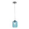 Immagine aggiuntiva di Piccola sospensione lampadario blu vetro sfaccettato 15x20cm  42629