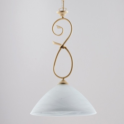 Lampadario a sospensione piccola diffusore 30 cm avorio decap&egrave;  43165