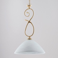 Lampadario a sospensione piccola diffusore 30 cm avorio decap&egrave;  43165