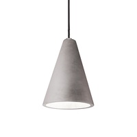 Piccola sospensione lampadario cemento triangolo stretto 15x20 OIL-2 SP1 IDEAL LUX