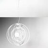 Ulteriore dettaglio di Lampadario multi cerchi concentrici bianco moderno 50cm  43862