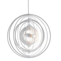 Lampadario multi cerchi concentrici bianco grande moderno 50cm LUCI