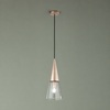 Lampada singola vetro oro e trasparente illuminazione isole cucina pi&ugrave; punti luce allineati  44722