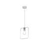 Lampadario cornice di luce bianca geometrica in metallo  45573