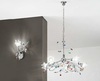 Lampadario 5 luci cristalli colorati vetro sfaccettato classico moderno  41408