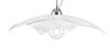 Lampadario cucina quadrato 45cm vetro decoro bianco graniglia 42340 LUCI MODERNE