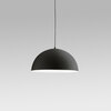 Immagine aggiuntiva di Lampadario a sospensione cupola nera 50cm sospensione elegante per camera da 