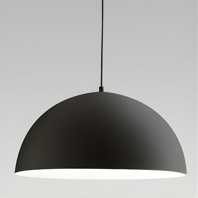 Lampadario a sospensione cupola nera 50cm sospensione elegante per camera da letto  44380