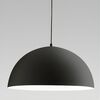 Lampadario a sospensione cupola nera 50cm sospensione elegante per camera da letto  44380