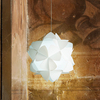 Lampadario desgin moderno bianco in acrilico 40cm 1 luce batuffolo CL1464/15 COTTON EMPORIUM
