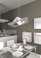 Lampadario a sospensione 60cm metallo bianco moderno 1159/S60-BI WACKY TOP LIGHT
