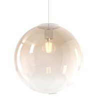 Lampadario a palla moderno sfera 30cm ambra  42516