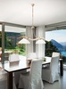 Lampadario doppio cucina 2 luci montatura avorio bilancere 02712/S2 LAM 4280 DUE P