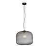 Immagine aggiuntiva di Lampadario moderno grigio fum&egrave; a fascia sfera rotonda 40cm  42640
