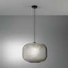 Lampadario moderno grigio fum&egrave; a fascia sfera rotonda 40cm 42640 LUCI MODERNE