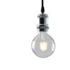 Immagine aggiuntiva di Lampadario a sospensione con portalampade vintage cromato con fili  42249