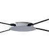 Particolare di Lampadario a sospensione con portalampade vintage cromato con fili  42249
