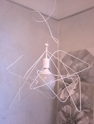 Lampadario filo metallo bianco 33701 LUCI MODERNE