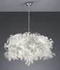 Particolare di Lampada a sospensione grande design decorativo 70 cm foglie bianche plastica  41838