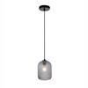 Immagine aggiuntiva di Lampadario in vetro piccola sospensione grigia 15x20cm  42630