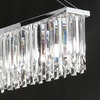 Particolare di Lampadario con cristalli 8 luci lineare lungo 1 metro e 10cm  43920