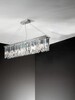 Lampadario con cristalli 8 luci lineare lungo 1 metro e 10cm  43920 - foto 5