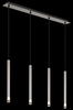 Lampadario moderno lineare 4 tubicini in linea retta metallo nichel  42793 - foto 5