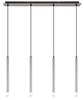 Lampadario moderno lineare 4 tubicini in linea retta metallo nichel  42793 - foto 7