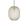Lampadario Glamour ovale Oro e nero 24cm luce ricercata in Metallo Dorato ingresso NET SP1 D24 ORO I
