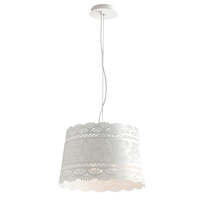 Lampadario a sospensione 40cm 3 luci pizzo traforato romantico fiori 42298 LUCI MODERNE