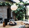 Ulteriore dettaglio di Lampadario design ovale in vetro bianco COTTON SP1 D40 IDEAL LUX